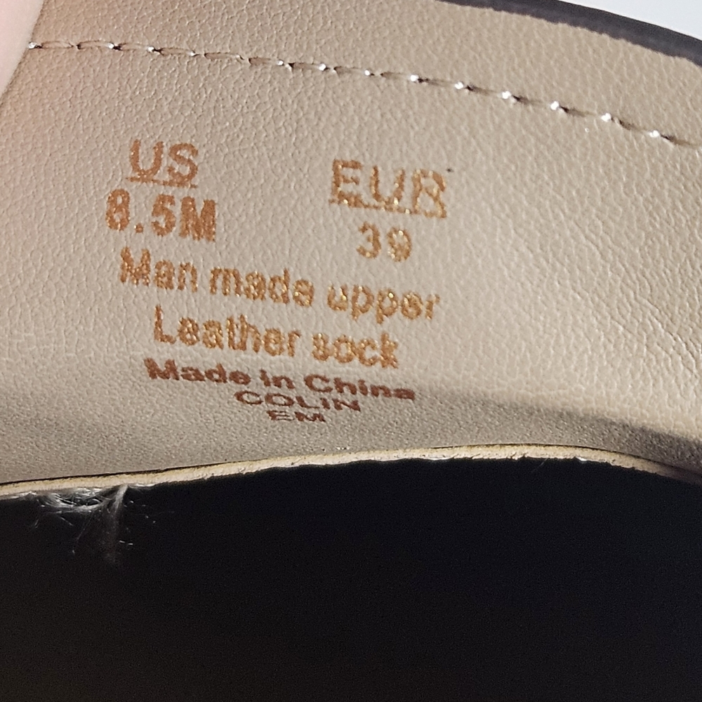 Sam Edelman Colin Preppy Penny Loafers Womens Sz 8.5 Tortoiseshell-Print Career - Picture 5 of 12